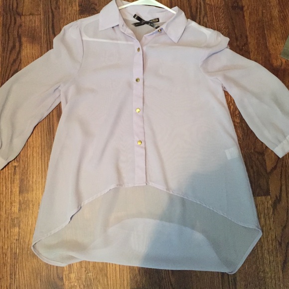 Lilac chiffon shirt, never worn
