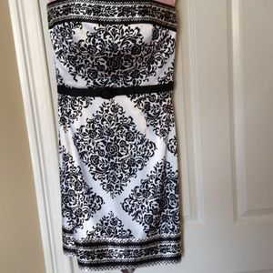 White House black market strapless dress