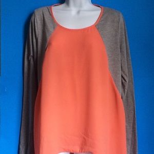 Pink & Grey Color Block Top - Xhilaration (Target)