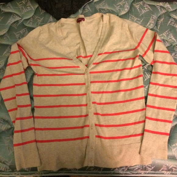 Stripped cardigan top