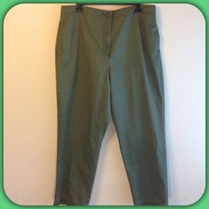Size 16 Green Cotton Pants