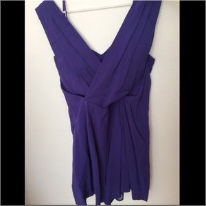 BCBG Purple cross front romper BCBG Purple cross front romper