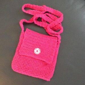 Hand Crocheted Cross Body Bag