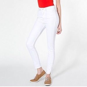 White American apparel jeans