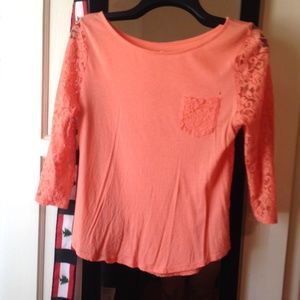 Med arm reddish Salmon shirt