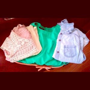 Dress, 2 shirts & cardigan bundle 💕🌸🎉