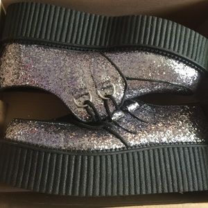 T.u.k glittery platforms