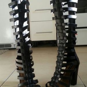 Gladiator open toe heels