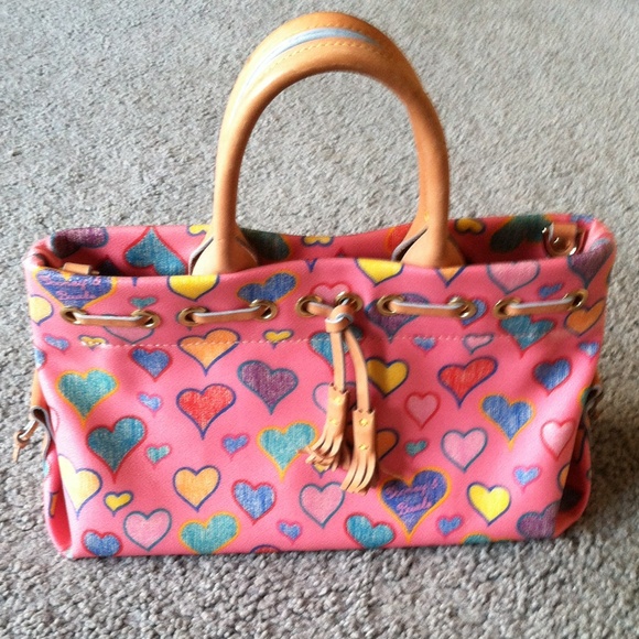 Dooney & Bourke Handbags - Authentic light pink with rainbow hearts