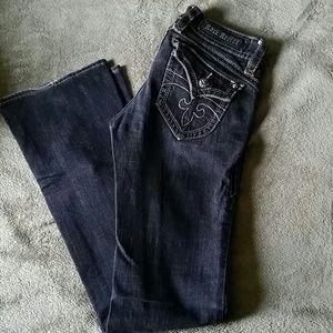 Rock revival black denim jeans size 27