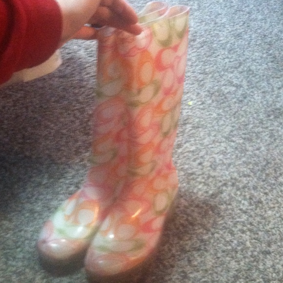 Coach rain boots