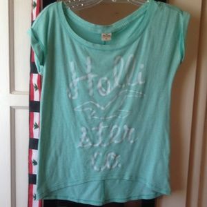 Turquouise Blue Hollister Shirt