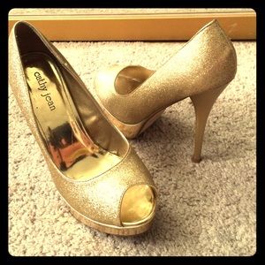 Gold heels