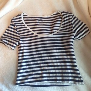 Stripped Nollie crop top from Pacsun
