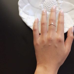Silver midi ring
