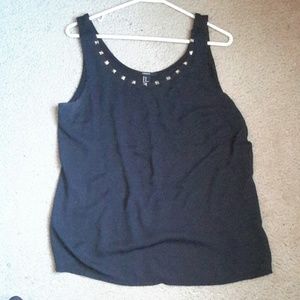 Black and gold tank top