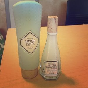 Benefit Facial polish and facial emulsion