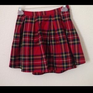 Plaid skater skirt