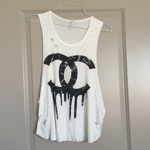 JC Fits Chanel logo top!