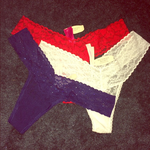 Bundle of 3 Victoria secret thongs