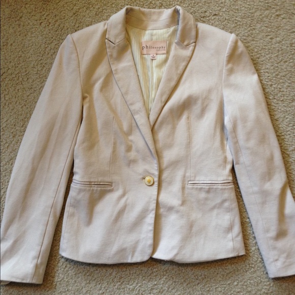 Cream colored blazer