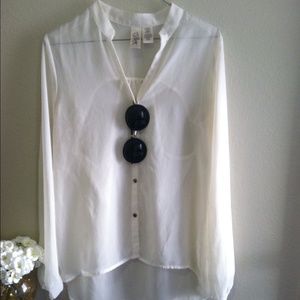 Cream sheer top‼️SOLD‼️