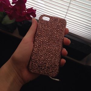 Pink/champagne iPhone 5 case