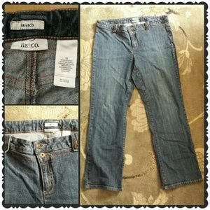 Liz&Co Womens size 16 blue jeans