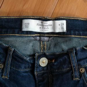 Abercrombie & Fitch Dark Denim Super Skinny Jeans