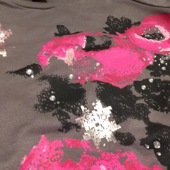 Wet seal charcoal pullover with sequins - Picture 2 of 3