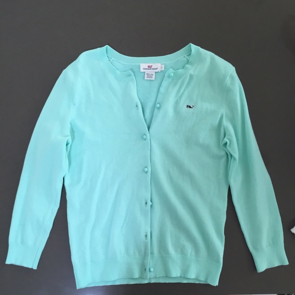 Mint Green Button Down Sweater