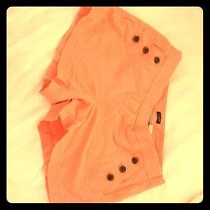 J crew peach colored shorts