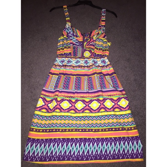 Aztec print dress