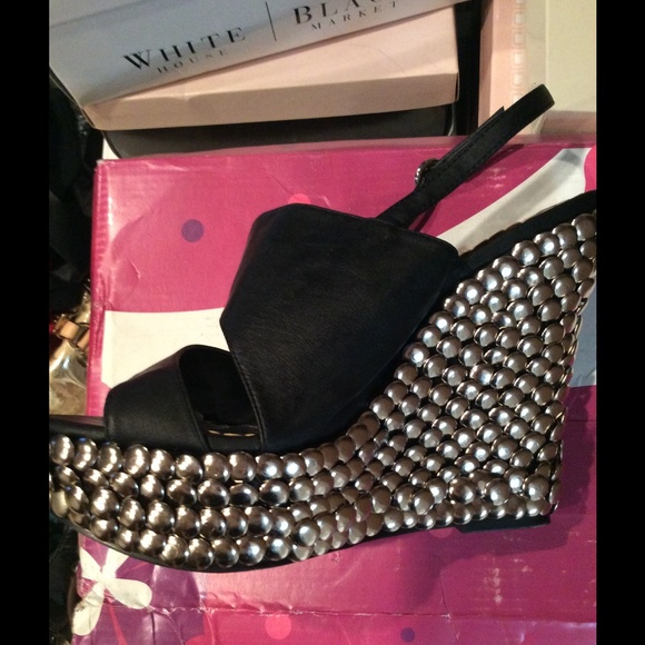 Shoes - FABULOUS STUDDED WEDGE!!!!!  NEW WITH BOX!! Size 9