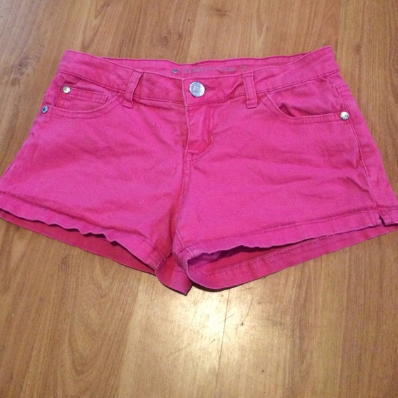 Hot pink shorts
