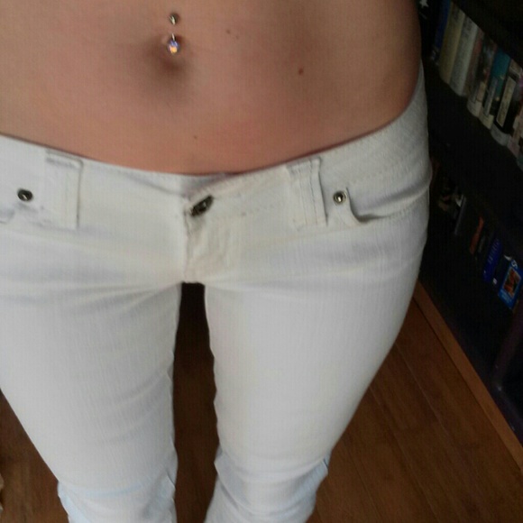 Bright White Blue Asphalt Denim Jeans