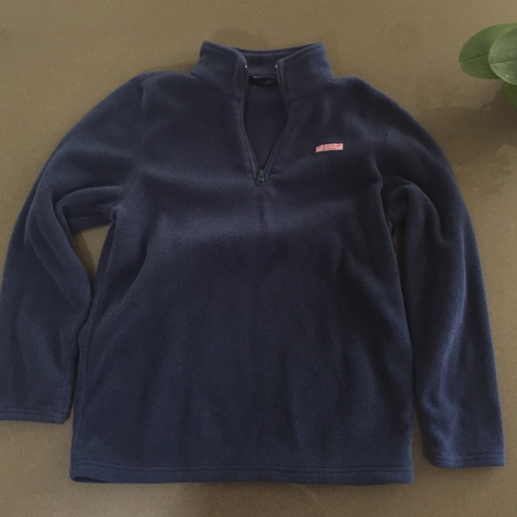 Vineyard Vines Navy 1/4 Zip Fleece