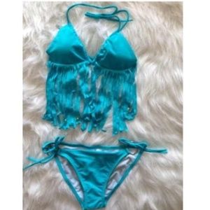 Blue bikini