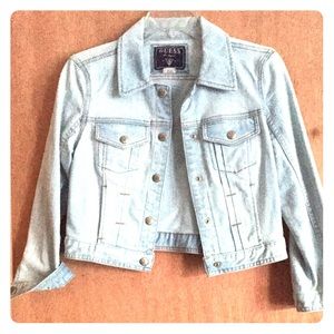 Crop denim jacket from GUESS NEVER WORN !