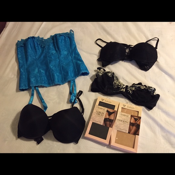Bra, stocking and corset bundle