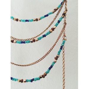 Turquoise & Blue Long Necklace