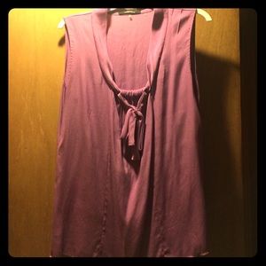 Eli's Tahari for Nordstrom purple silk blouse