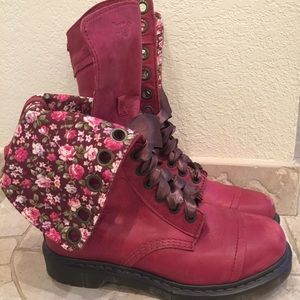 Dr. Martens Tall Boots Cherry Red size 10