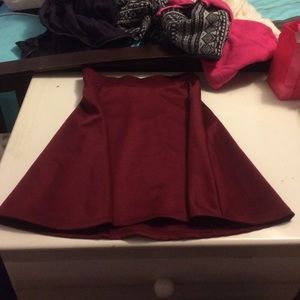 Maroon skater skirt