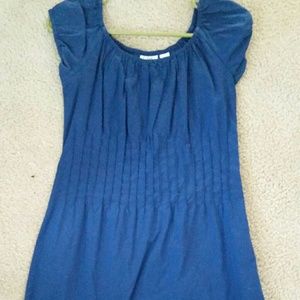 Blue cotton dress