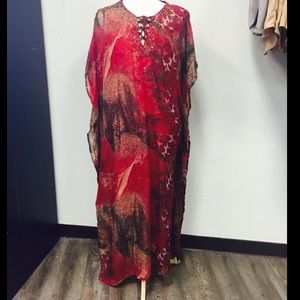 Chiffon Animal Print Kaftan