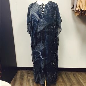 Chiffon Animal Print Kaftan
