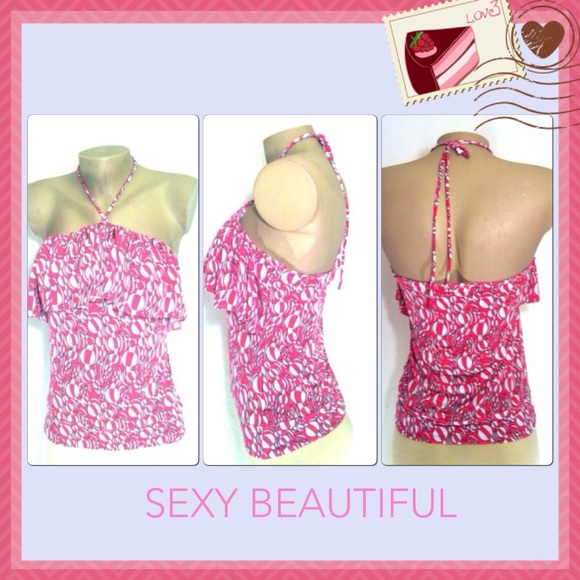 💕BEAUTIFUL RUFFLE HALTER💕♥️SOLD♥️