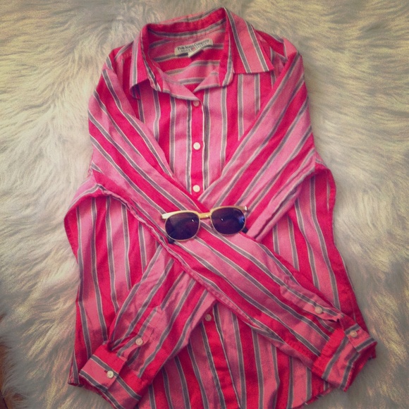 Pink striped Ralph Lauren long sleeve