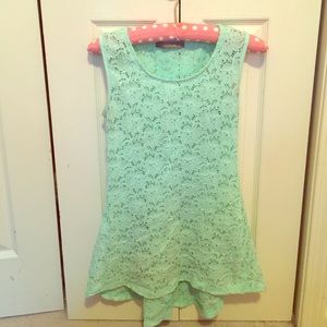 Sleeveless high low blouse